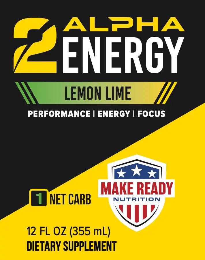 2ALPHA Energy & Cognitive Drink 12pk Lemon Lime - Make Ready Nutrition and 2Alpha