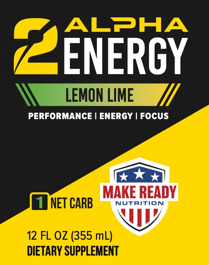 2ALPHA Energy & Cognitive Drink 12pk Lemon Lime Make Ready Nutrition