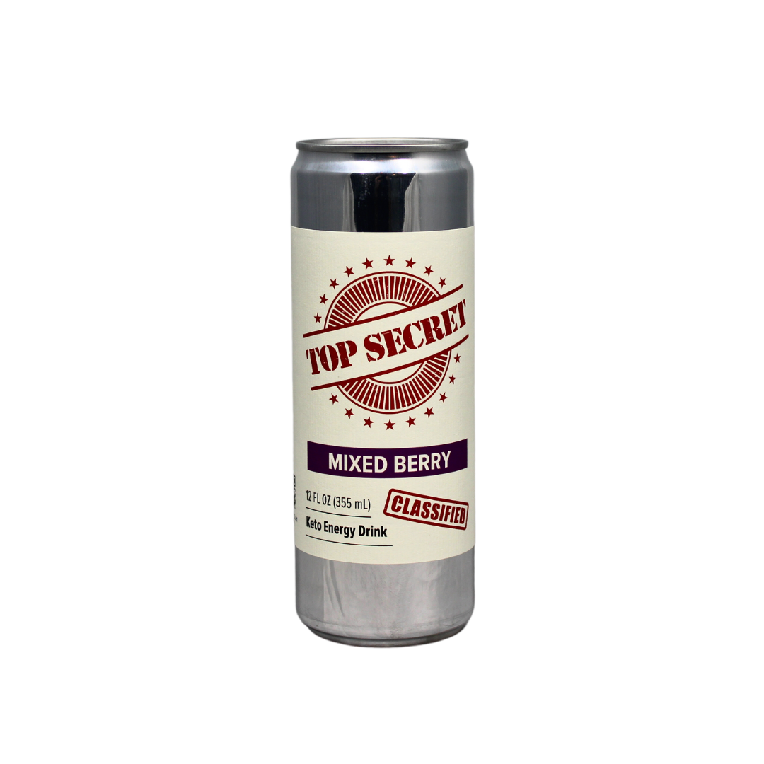 Top Secret Mixed Berry Energy Drink 12 pk