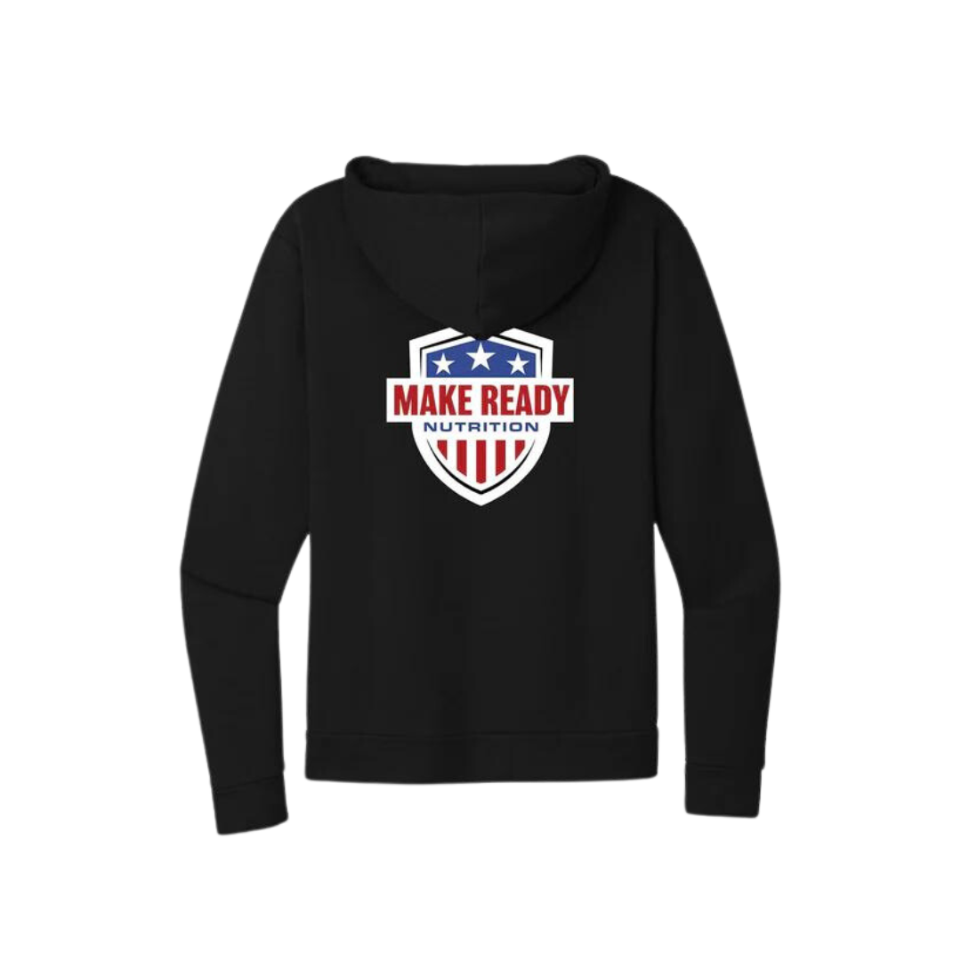 Make Ready Nutrition Black Zip Hoodie