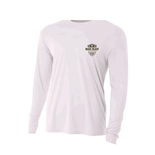 Be Your Own Hero - White Long Sleeve - Make Ready Nutrition and 2Alpha