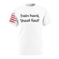 Train Hard, Shoot Fast Unisex Cut & Sew Tee (AOP)