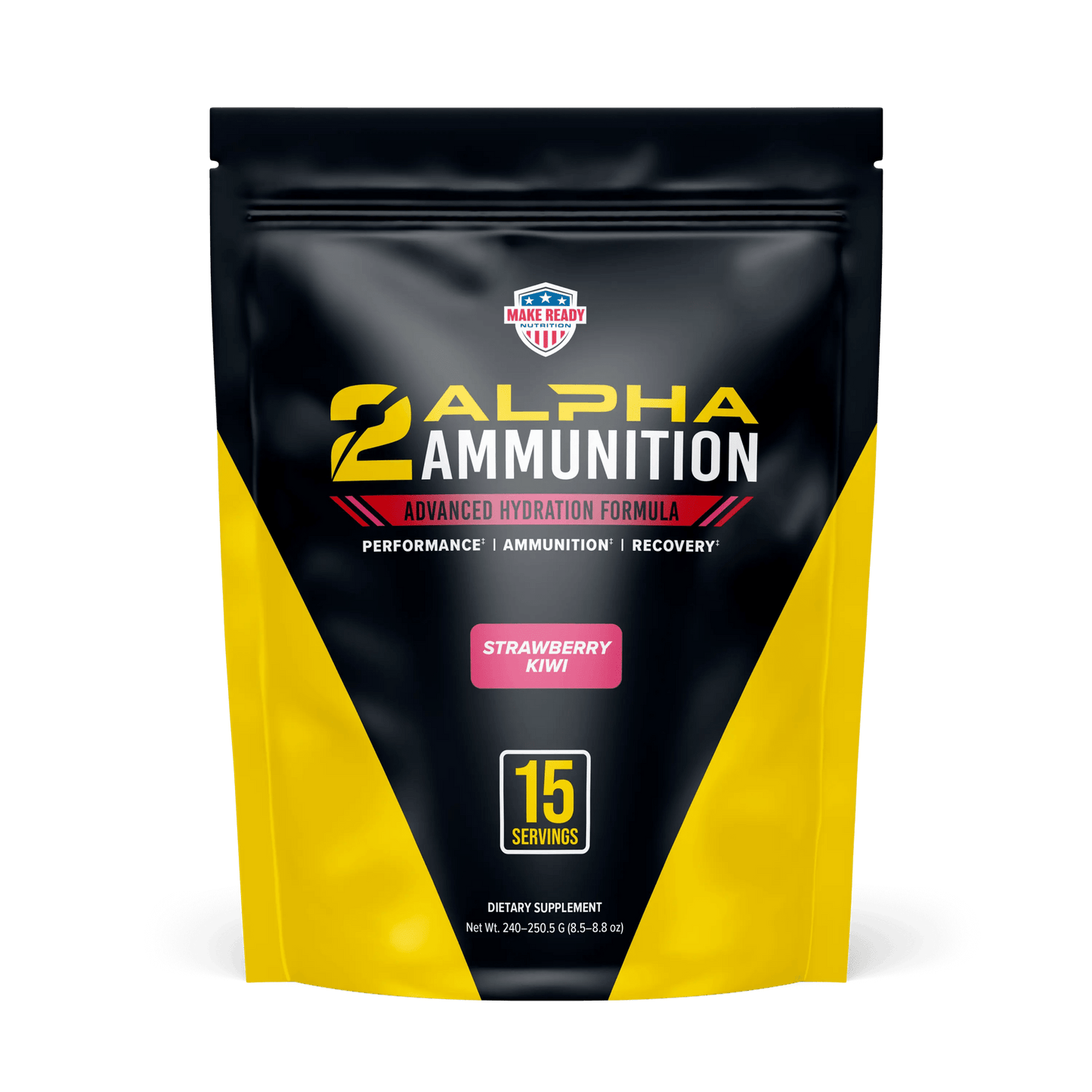 2ALPHA Ammunition Strawberry Kiwi Stick Packs - Make Ready Nutrition and 2Alpha