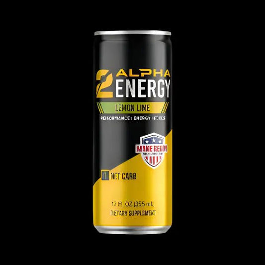 2ALPHA Energy & Cognitive Drink 12pk Lemon Lime - Make Ready Nutrition and 2Alpha