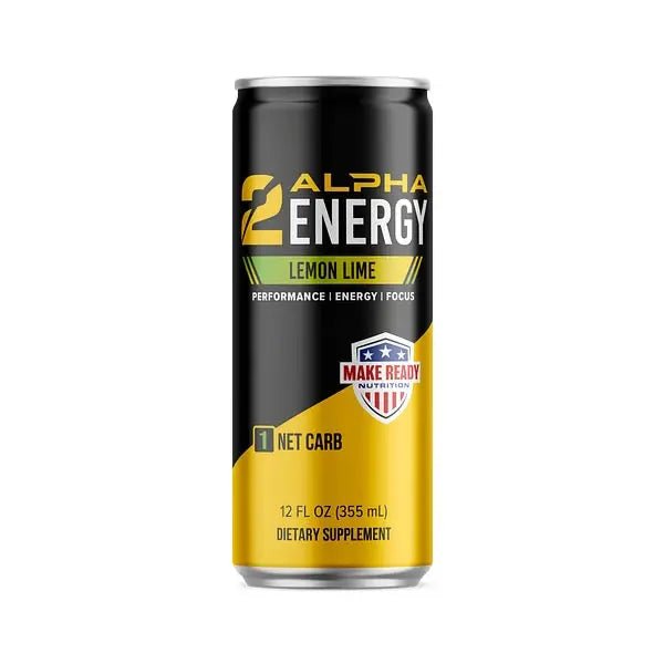 2ALPHA Energy & Cognitive Drink 12pk Lemon Lime - Make Ready Nutrition and 2Alpha