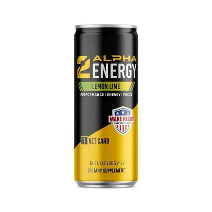 2ALPHA Energy & Cognitive Drink 12pk Lemon Lime - Make Ready Nutrition and 2Alpha