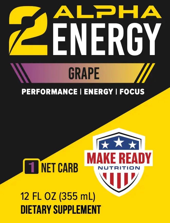 2Alpha Energy & Cognitive Drink Grape 12 pack - Make Ready Nutrition and 2Alpha