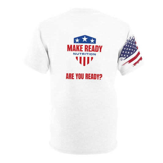 Train Hard, Shoot Fast Unisex Cut & Sew Tee (AOP) Printify
