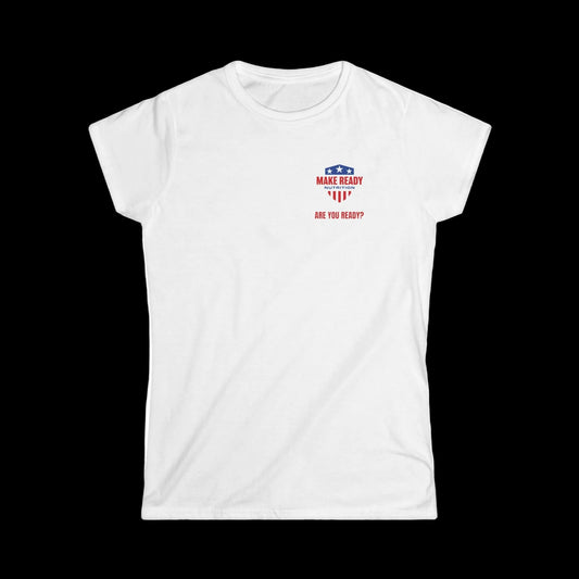 Make Ready Women's Softstyle Tee - Make Ready Nutrition and 2Alpha